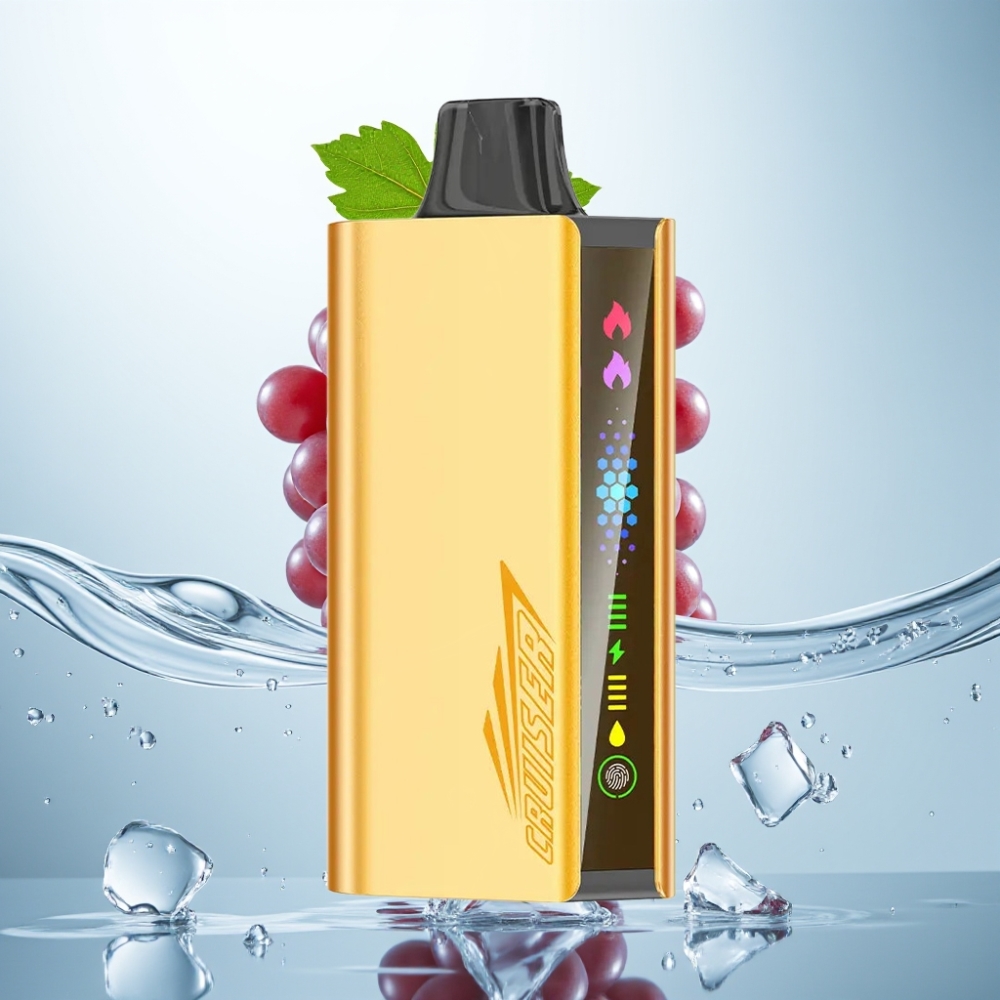 JNR Cruiser 12000 Puffu Bez Uzlādes Disposable Vape Grape Ice, 3500 mAh, 50mg/ml