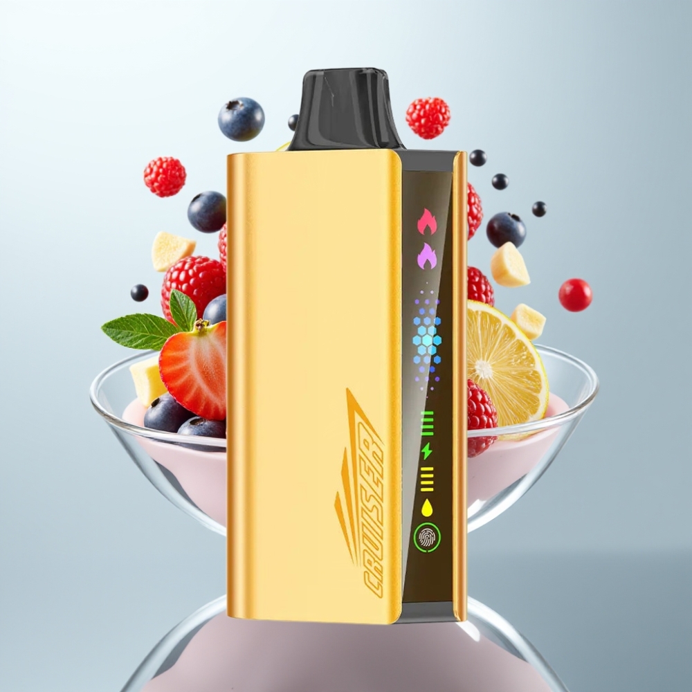 JNR Cruiser 12000 Puffu Jauktu Ogļu Disposable Vape ar 3500 mAh Akumulatoru un Animāciju Ekrānu