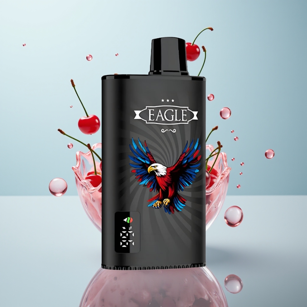 JNR EAGLE Smart 23000 Pūšu Disposable Vape Ķiršu Kola, Digitālais Displejs, 1.0ohm, 750mAh