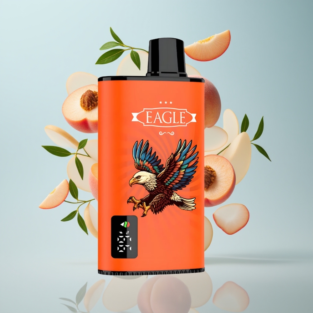 JNR EAGLE Smart 23000 Puff Disposable Vape Digitālais ekrāns, 1.0ohm, Type-C, 25ml, Sulas Dzērvenes