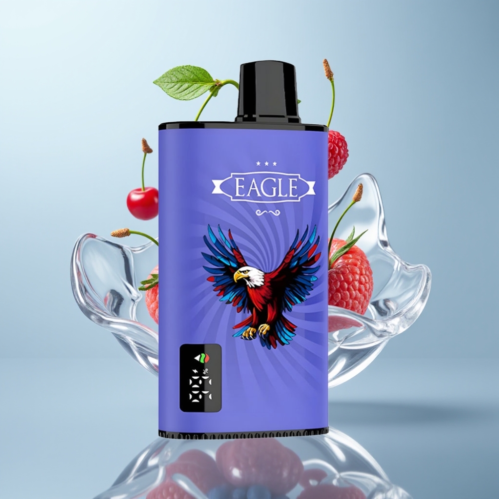 JNR EAGLE Smart 23000 Puffs Disposable Vape 25ml 2% Zilā Aveņu Ķiršu