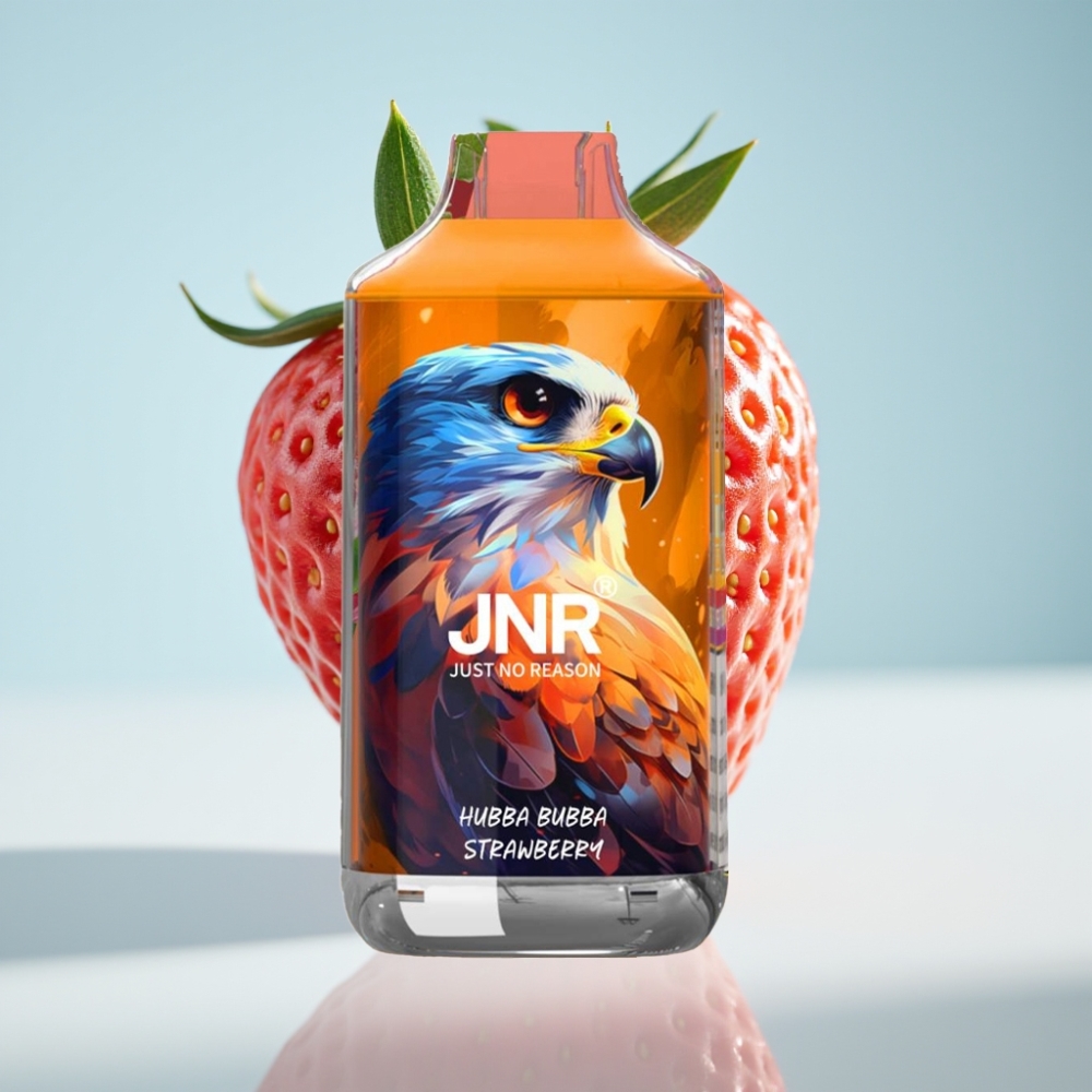 JNR Falcon 16000 Puffs Disposable, 22ml, Hubba Bubba Zemeņu Garša