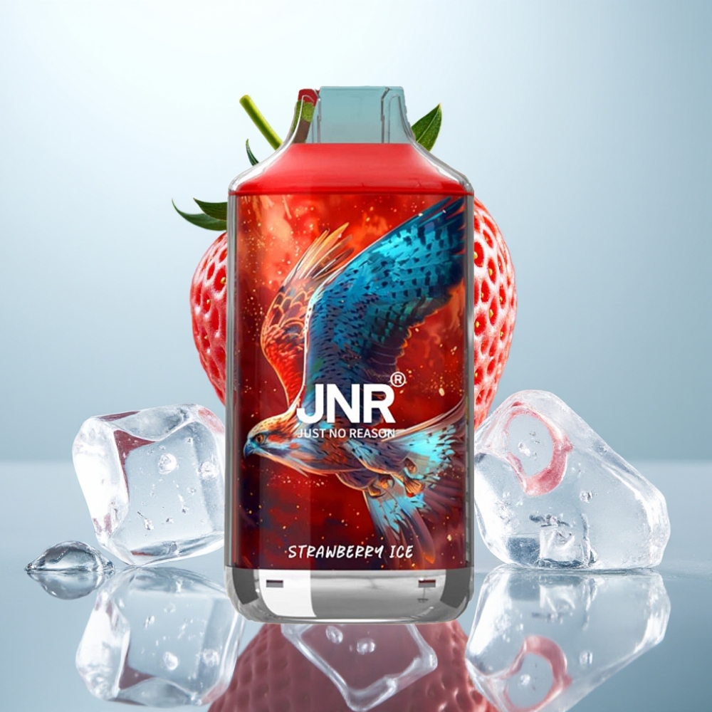 JNR Falcon 16000 Puffs Disposable Vape (22ml, 850 mAh, Type C & Lightning, Smart LED, Zemeņu Ledus)