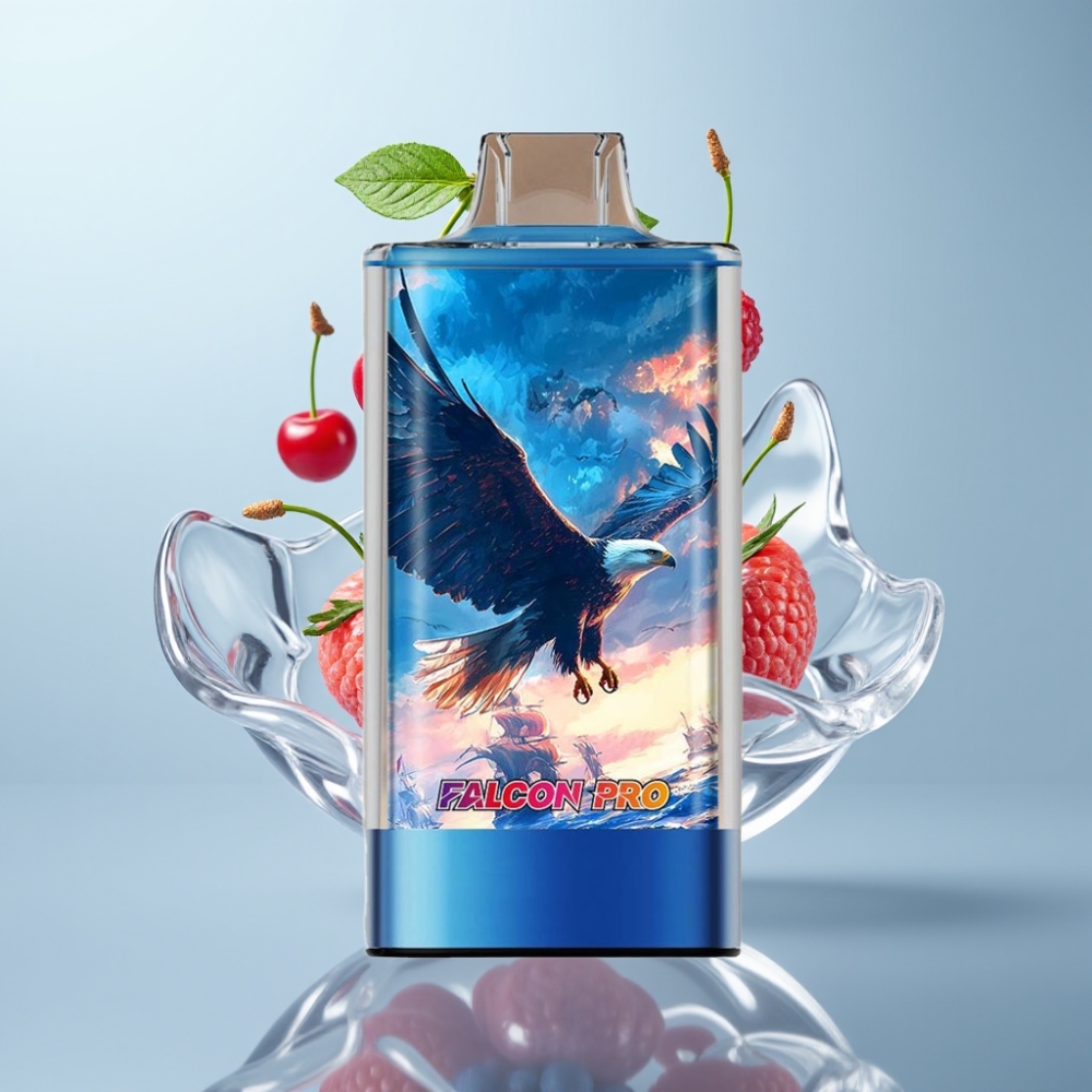 JNR Falcon Pro 28000 Disposable 30ml 28000 Puffs 5% Zilā Aveņu Ķirši