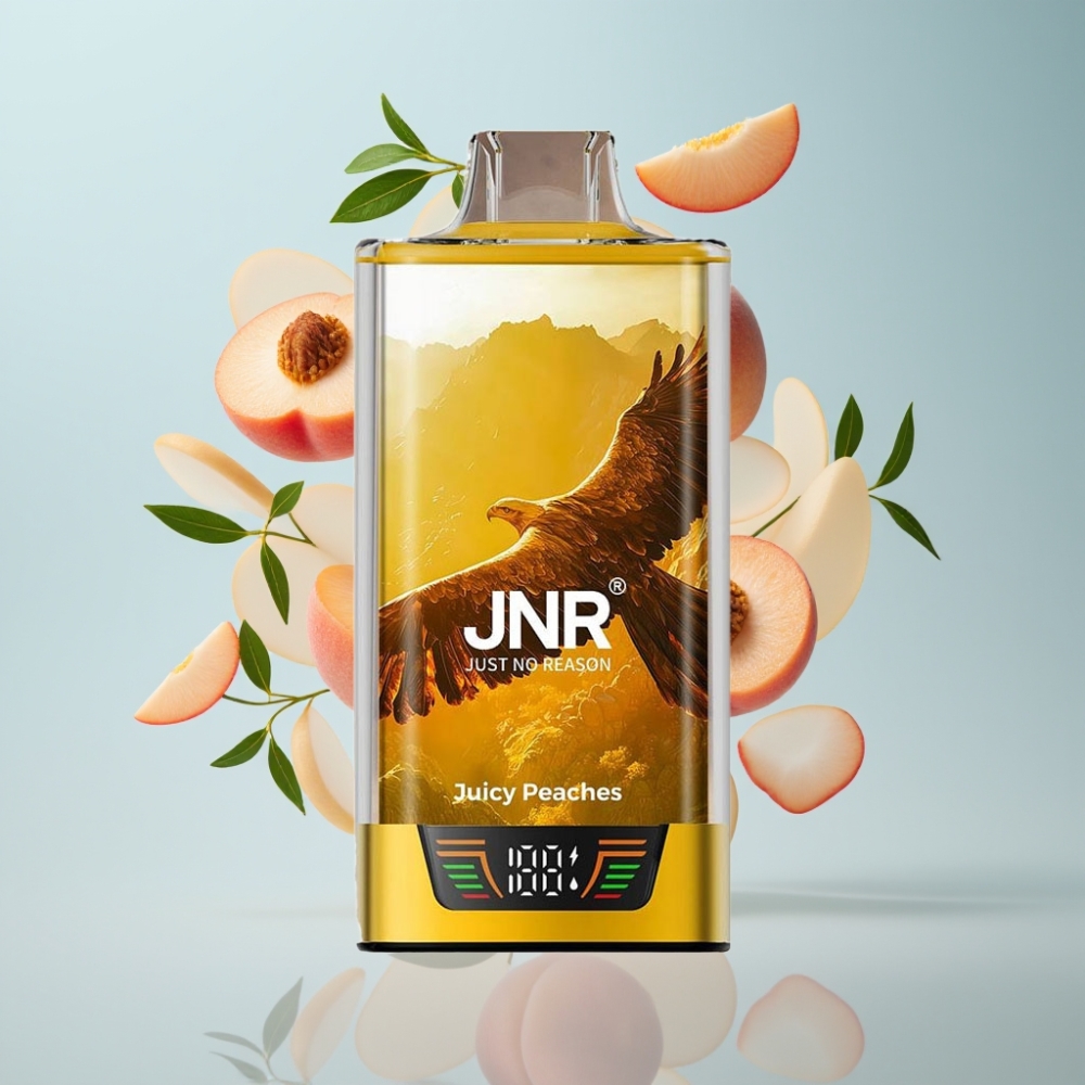 JNR Falcon Pro 28000 Disposable Vape 30ml, 28000 Puffi, 5% Nikotīns, Sulu Peaches