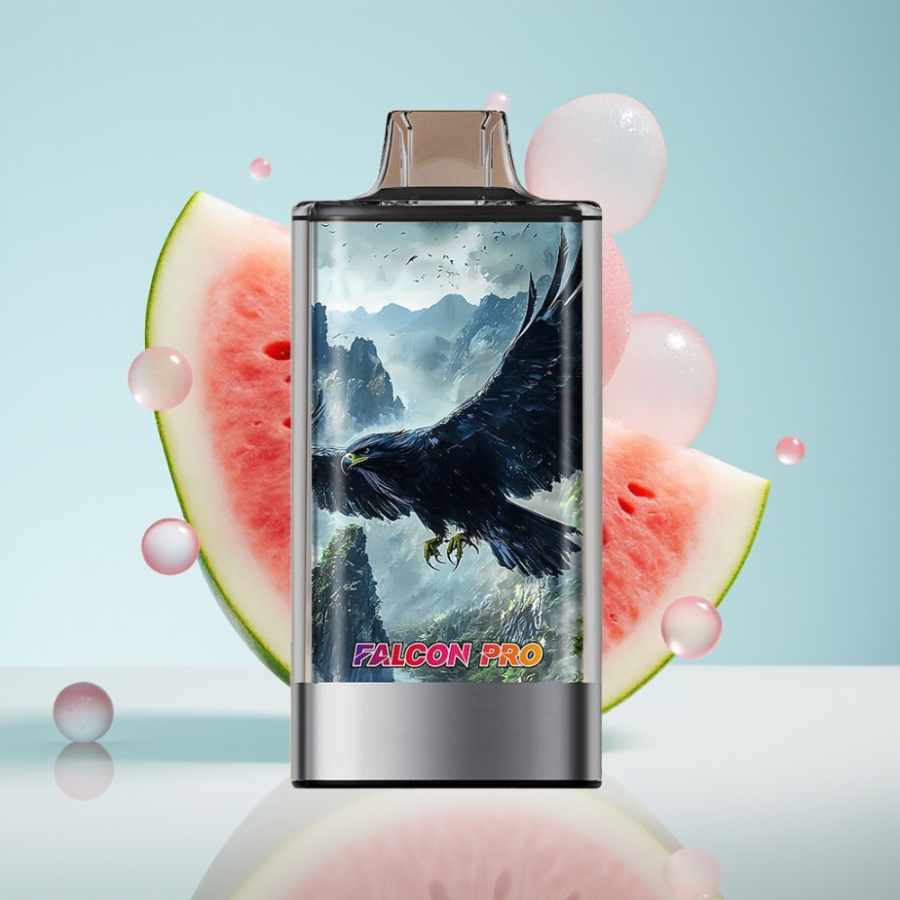JNR Falcon Pro 28000 Disposable Vape Arbūzu Bubblegum, 30ml, 28000 Puffi, 5% Nikotīns