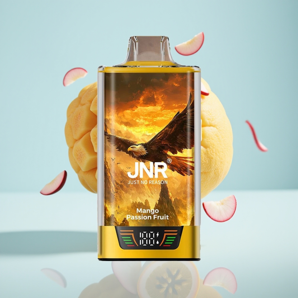 JNR Falcon Pro 28000 Disposable Vape Mango Passion Fruit, 30ml, 28000 Puffs, 5% Nikotīns