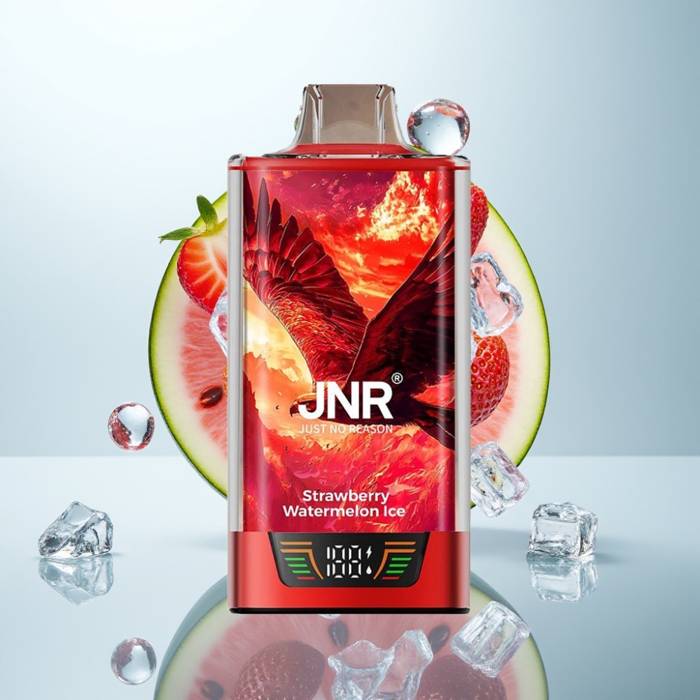 JNR Falcon Pro 28000 Disposable Vape Zemeņu Arbūzu Ledus, 28000 Iekšpūšu, 5% Nikotīna, 950mAh
