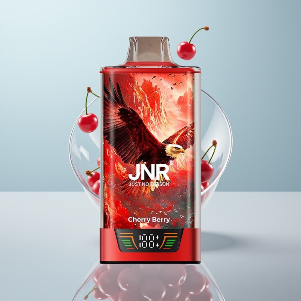 JNR Falcon Pro 28000 Disposable Vape Ķiršu-Ogu, 28000 Piepildījumi, 5% Nikotīna, USB-C