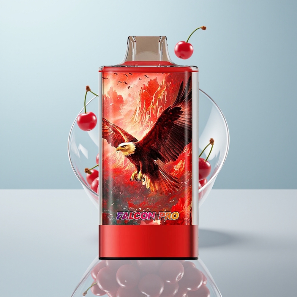 JNR Falcon Pro 28000 Disposable Vape Ķiršu-Ogu, 28000 Piepildījumi, 5% Nikotīna, USB-C