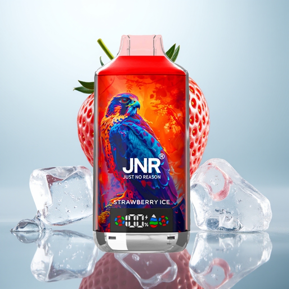 JNR Falcon X 18000 Puffs Disposable Vape Zemeņu ledus, 24ml, Type-C