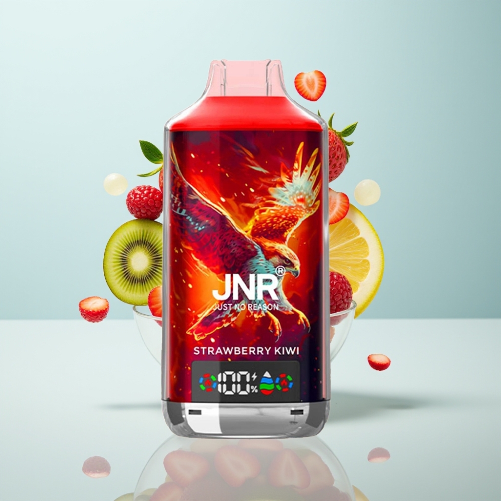 JNR Falcon X 18000 Puffs Dispozējamais Veips (Zemeņu Kivi) 24ml, 750mAh, Type-C