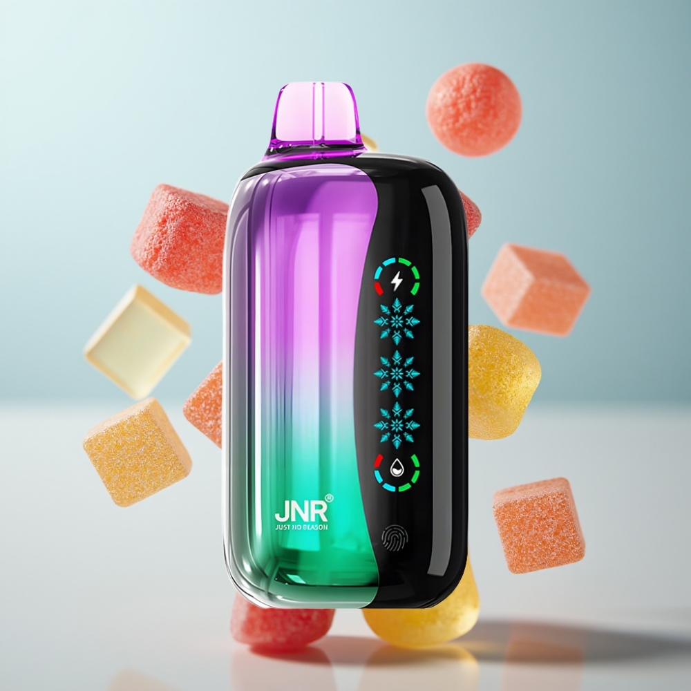 JNR Flex Ice 21000 Puffs 26ml Skābā ķiršu konfektes Disposable Vape