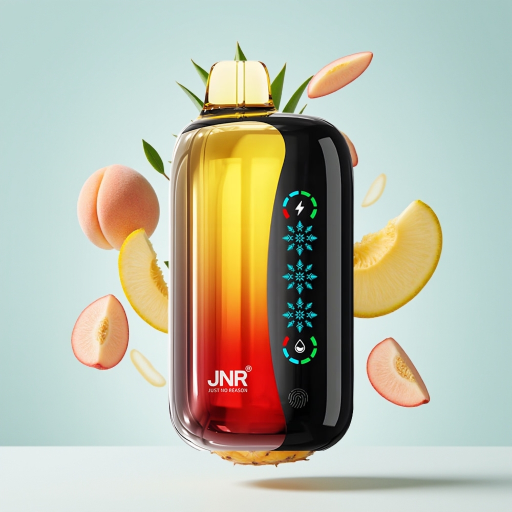 JNR Flex Ice 21000 Puffs Disposable Vape Pīrsu Mango Ananāsu, Ice Adjustable, 26ml, Type-C