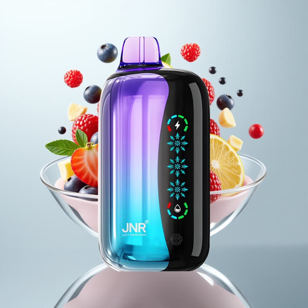 JNR Flex Ice 21000 Puffs Jauktās Ogles Disposable Vape ar Ice Adjustable, 26ml, Type-C, 0-5% Nikotīna