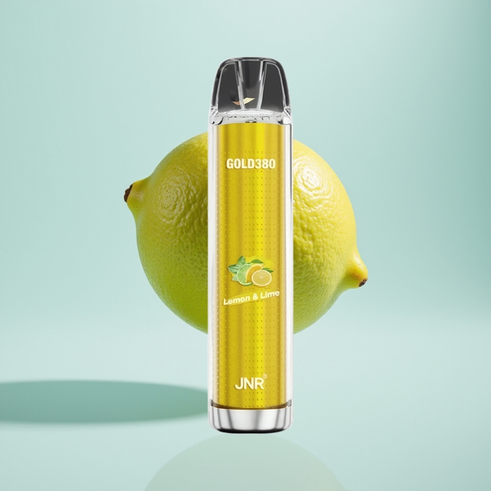 JNR Gold380 6000 Puffs Disposable Vape Citrons&Laime 1500mAh 13ml 0%/2%/5%