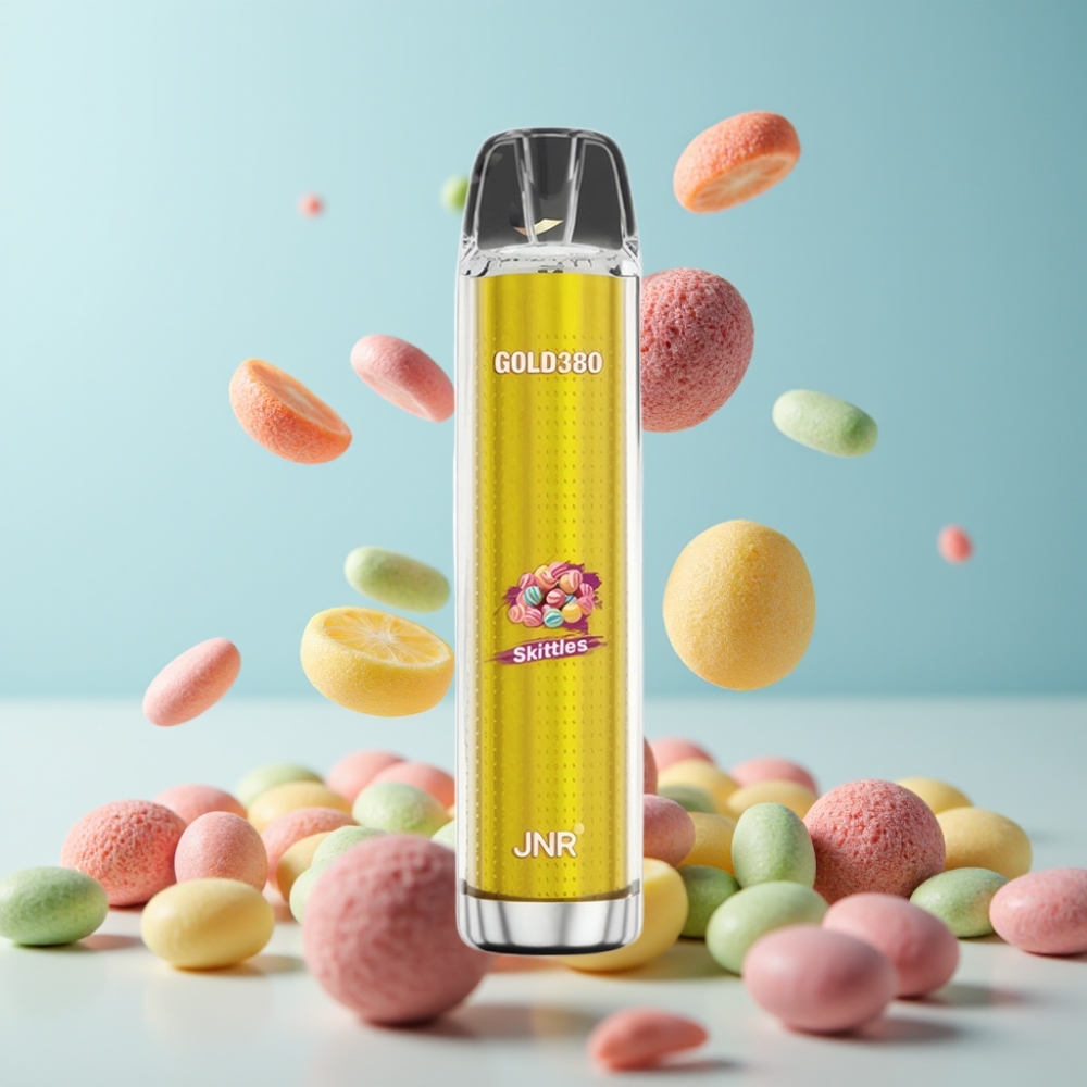 JNR Gold380 6000 Puffs Disposable Vape Skittles, 1500mAh, 13ml, 0%/2%/5% nikotīns