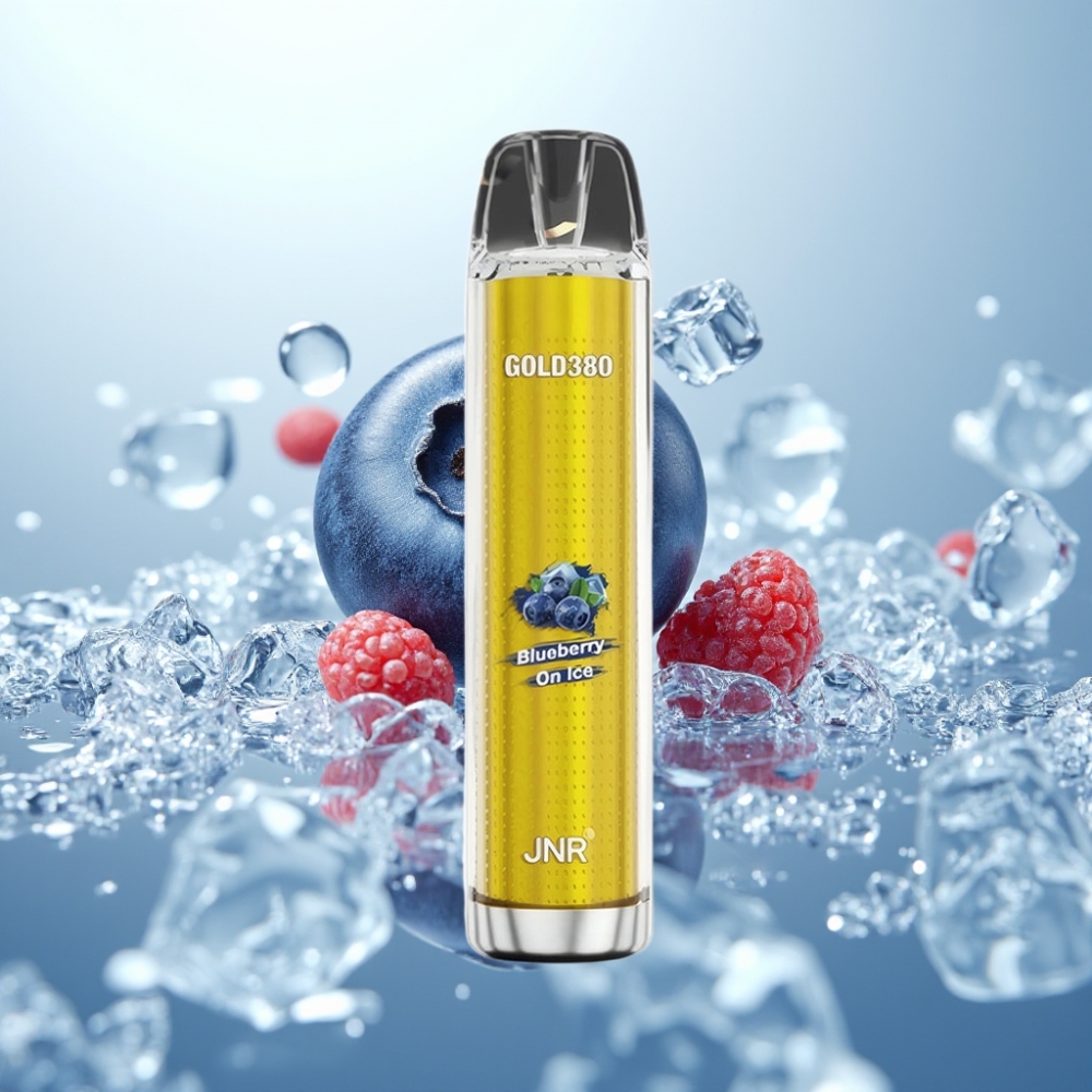 JNR Gold380 6000 Puffs Disposable Vape Zemeņu Ledus, 1500mAh, 13ml