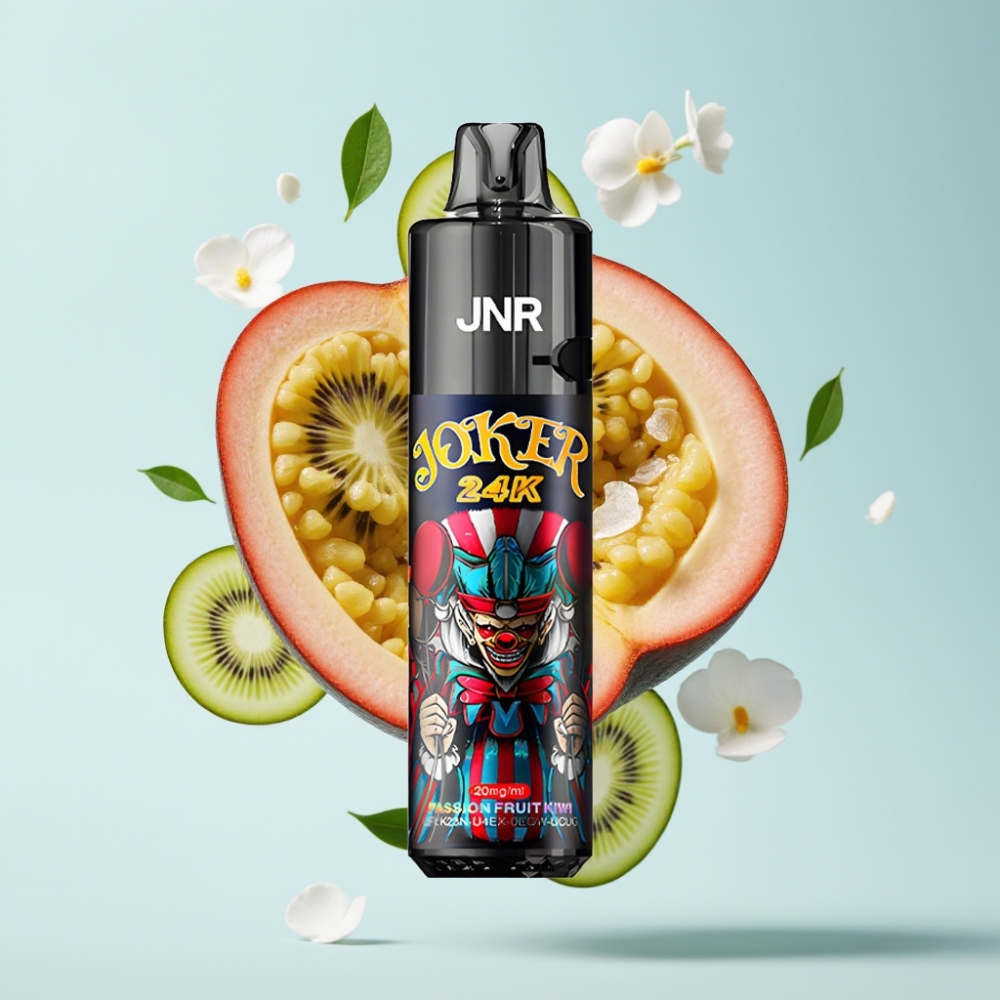 JNR Joker 24K Pūšas Disposable Vape Marakuya Kivi, 2+10ml, 800mAh, 2% nikotīna
