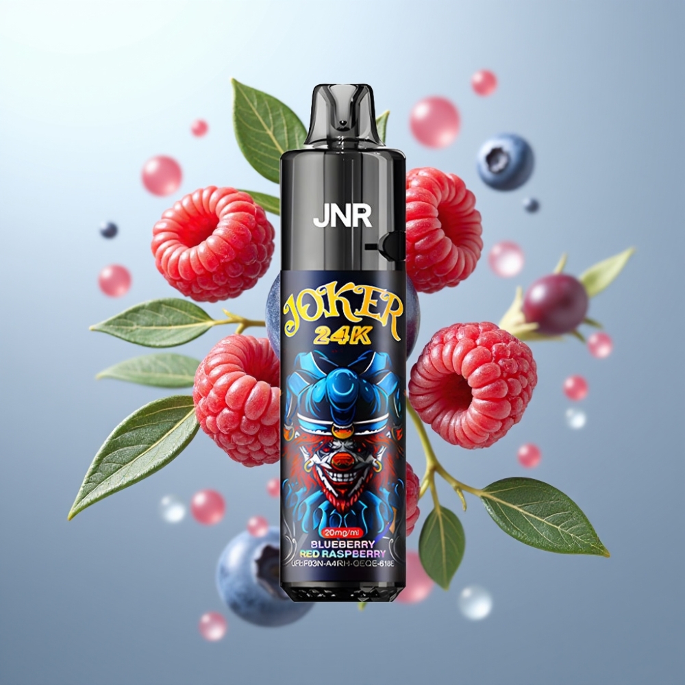 JNR Joker 24K Puffs Blueberry Red Raspberry, 800mAh, Type-C, 2+10ml