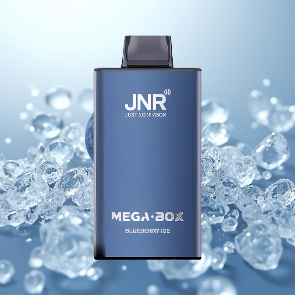 JNR Mega Box 25000 Pūti Disposable Vape Zilenes Ledus, 30ml, 850mAh, Type-C