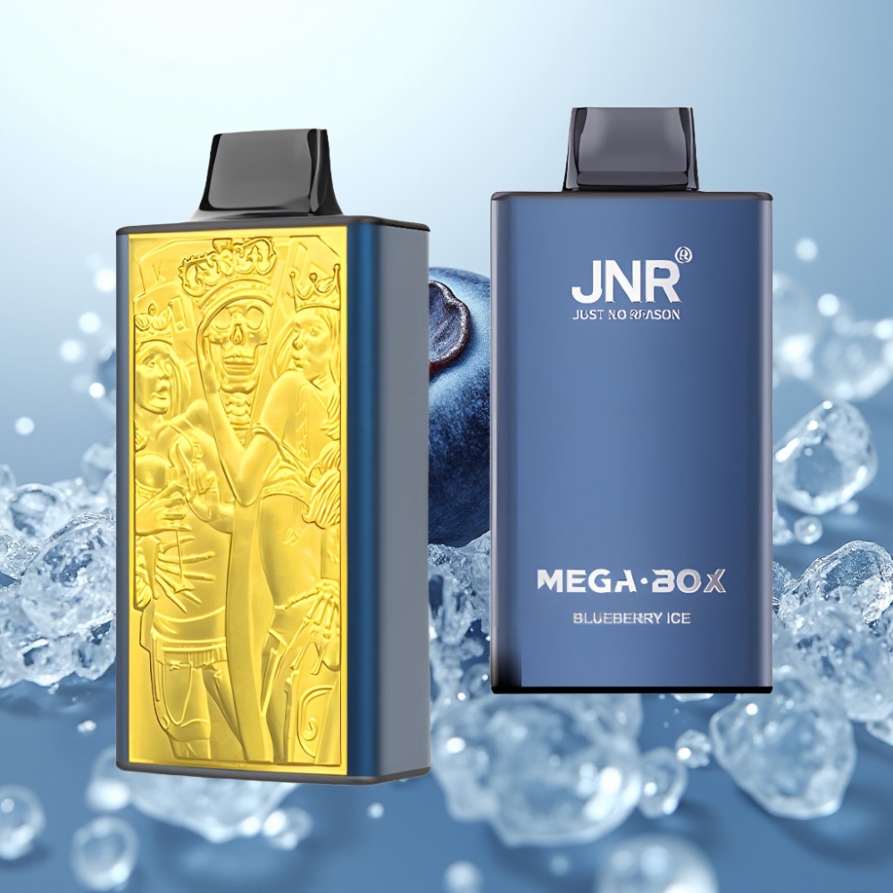 JNR Mega Box 25000 Pūti Disposable Vape Zilenes Ledus, 30ml, 850mAh, Type-C
