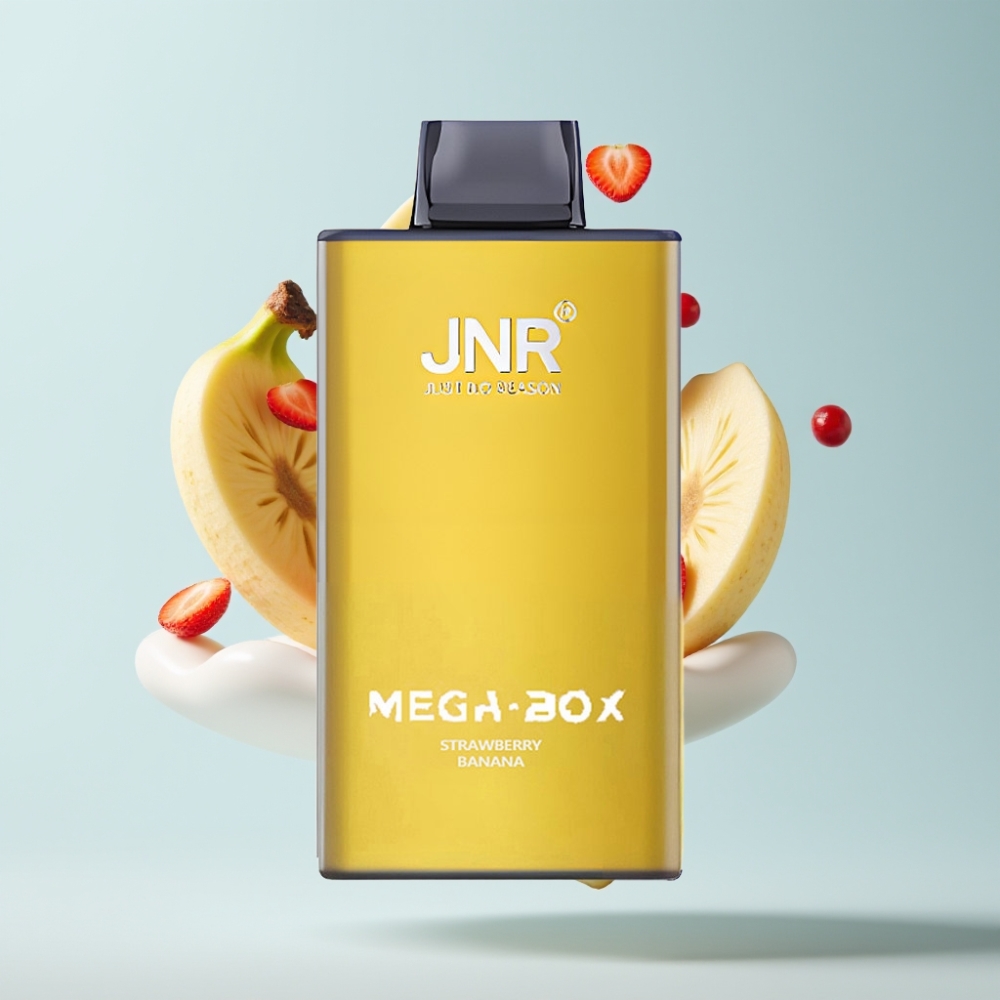 JNR Mega Box 25000 Pūšu Disposable Vape Zemeņu Banāns 30ml 2% Nikotīna