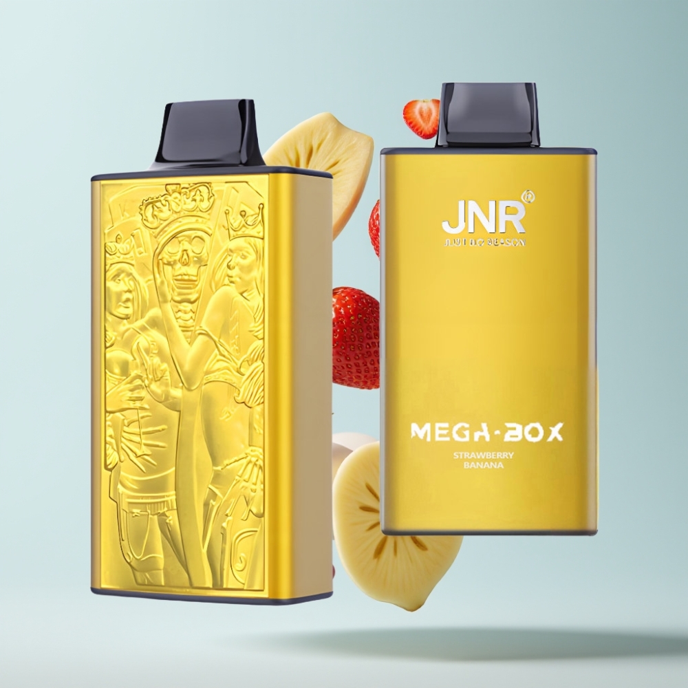JNR Mega Box 25000 Pūšu Disposable Vape Zemeņu Banāns 30ml 2% Nikotīna