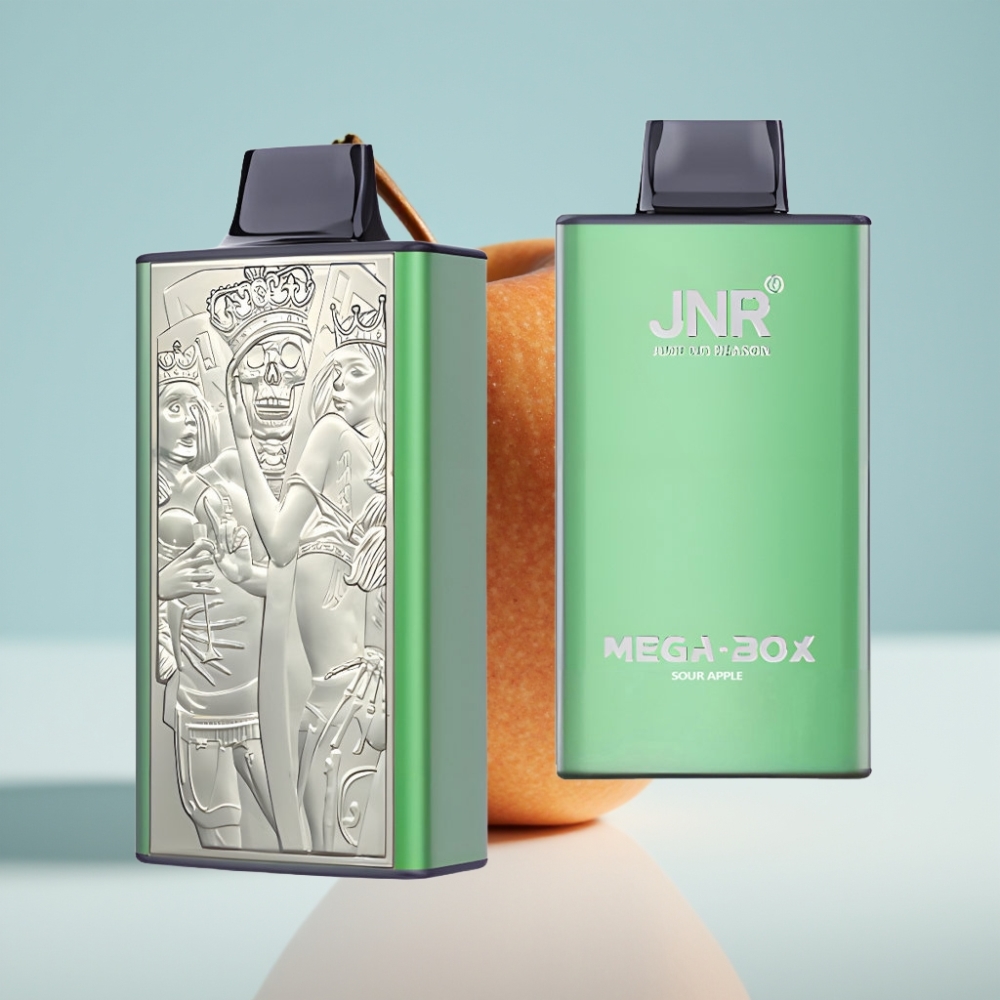 JNR Mega Box 25000 Puffs 30ml Skābā ābolā Disposable Vape