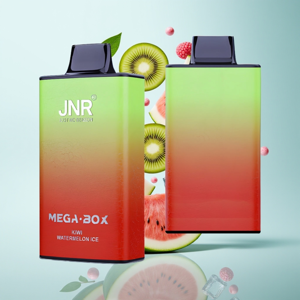 JNR Mega Box 25000 Puffs Disposable Vape Kiwi Watermelon Ice, 30ml, 850mAh