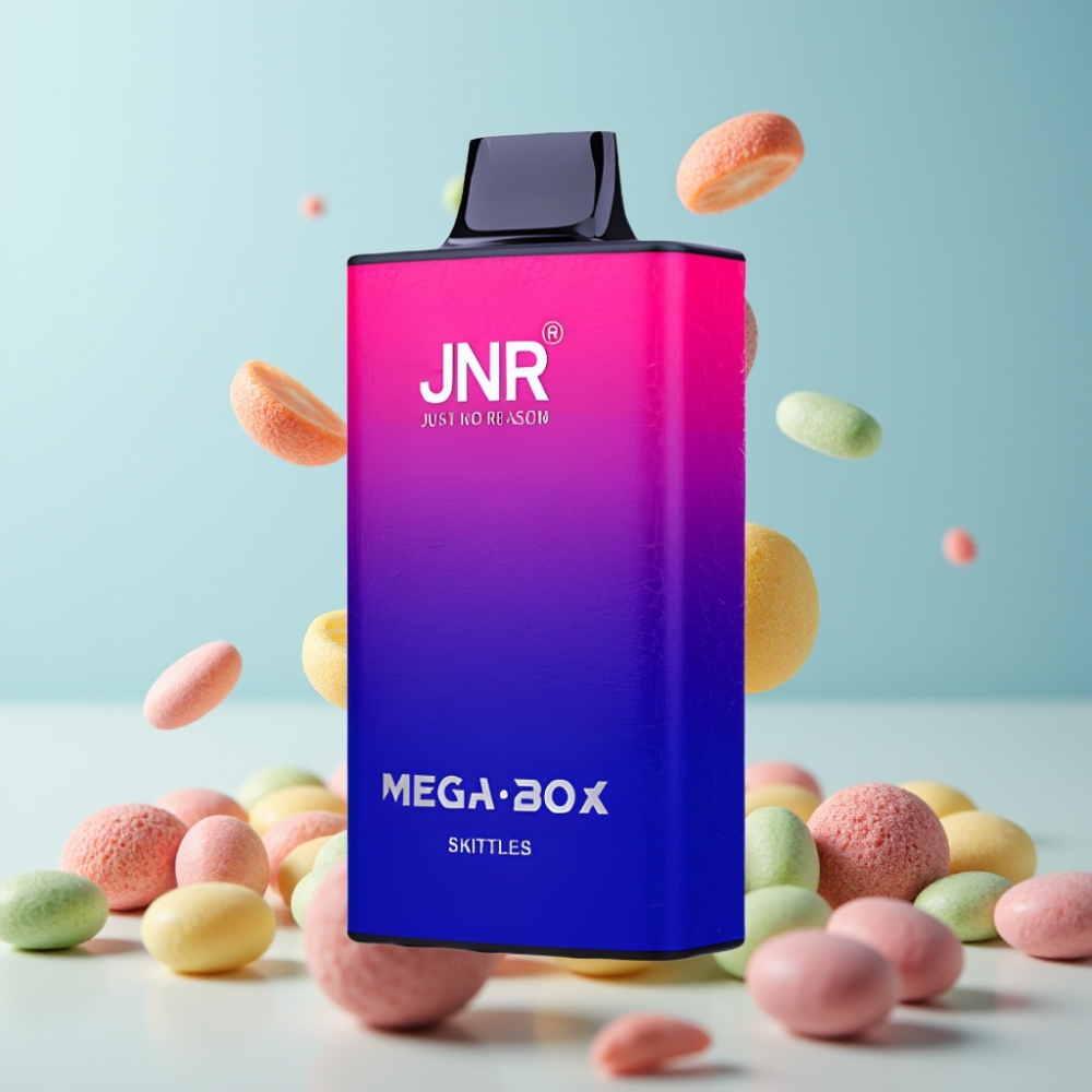 JNR Mega Box 25000 Puffs Disposable Vape Skittles, 30ml, 850mAh, Type-C