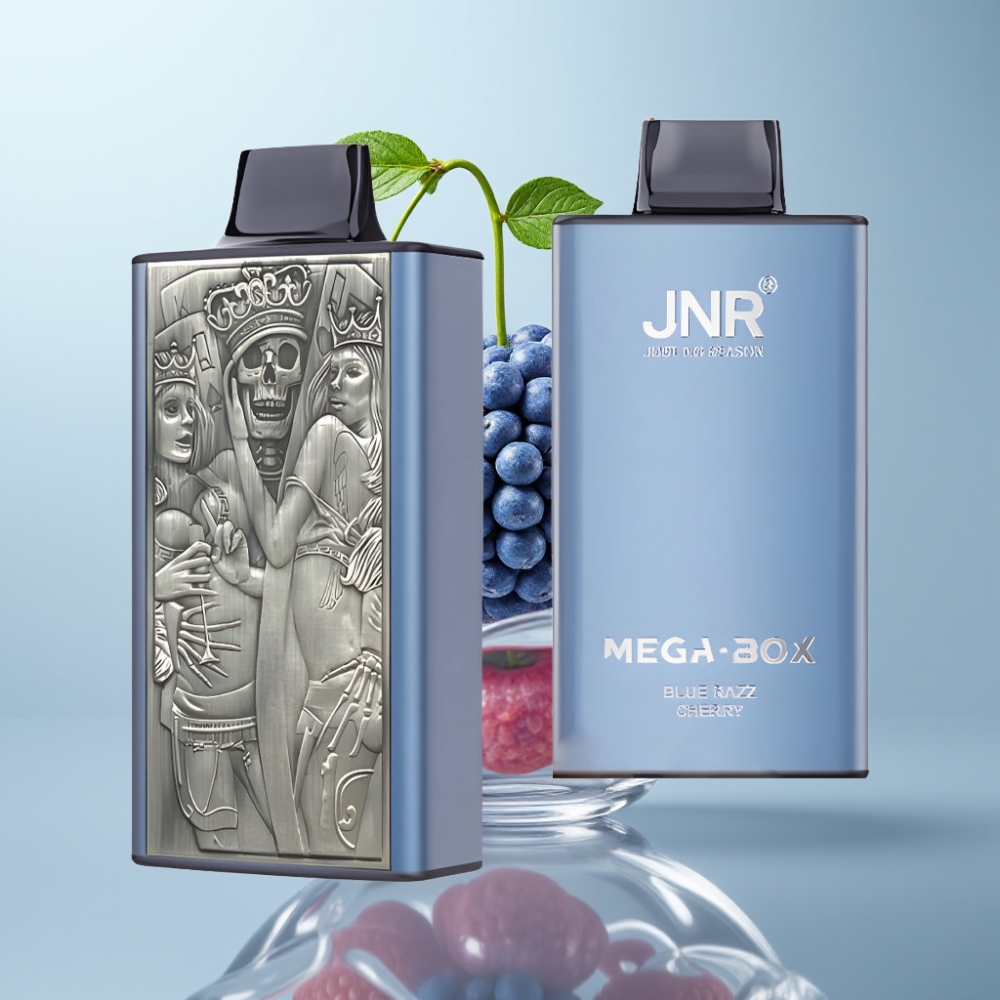 JNR Mega Box 25000 Puffu Disposable Vape Blue Razz Cherry, 30ml, 850mAh