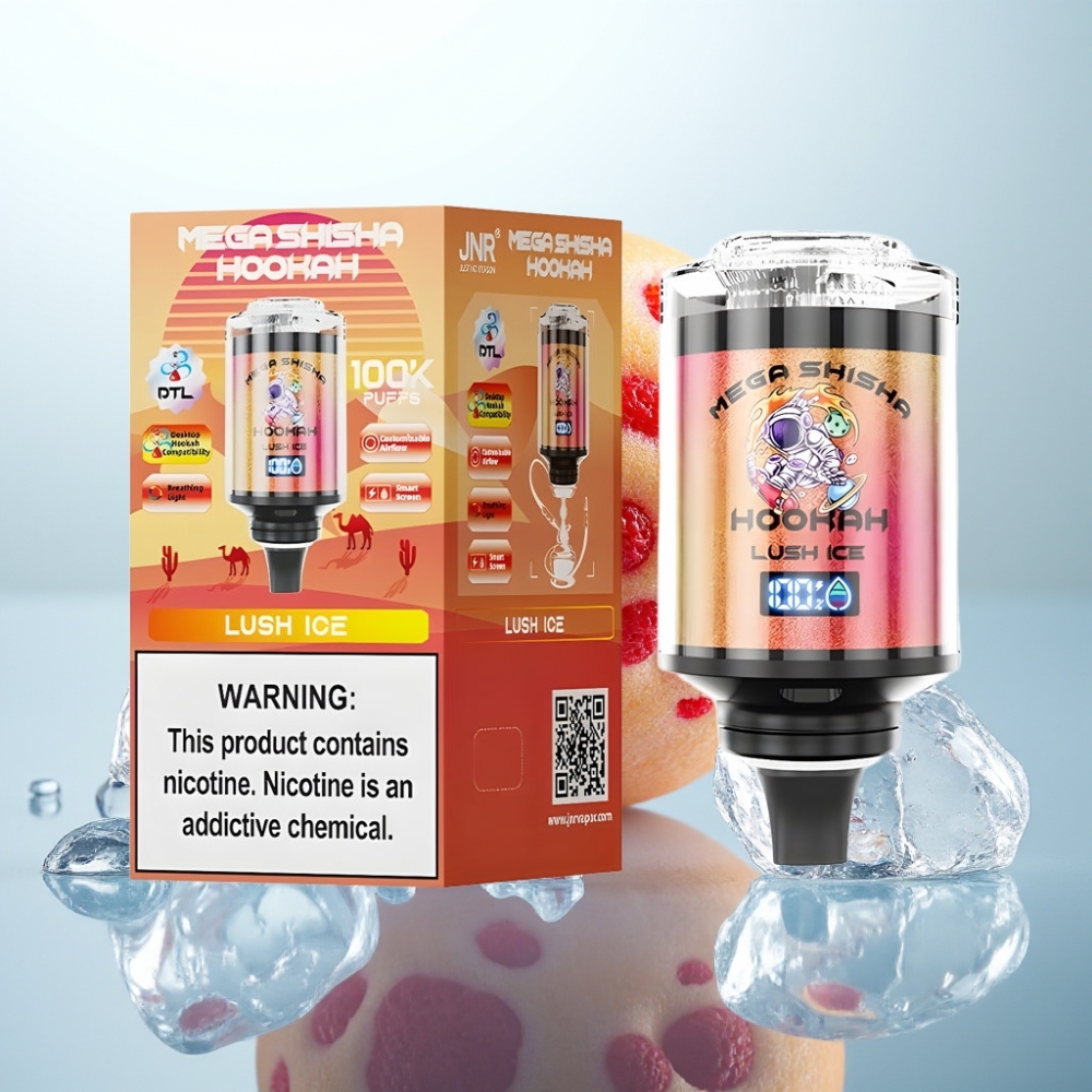 JNR Mega Shisha 100K Desktop, 60ml, 2200mAh, Lush Ice