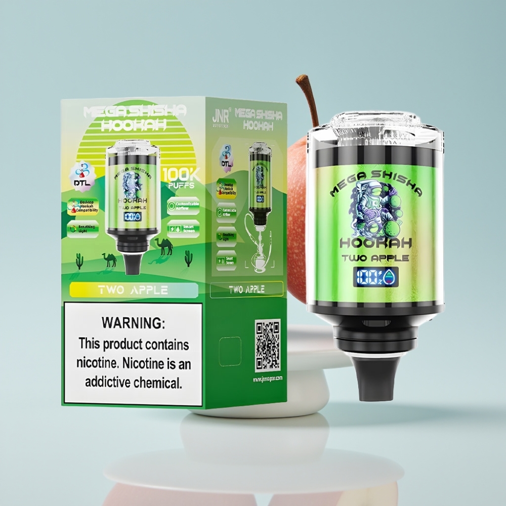 JNR Mega Shisha 100K Divāns Divi Āboli 60ml 2200mAh Type-C