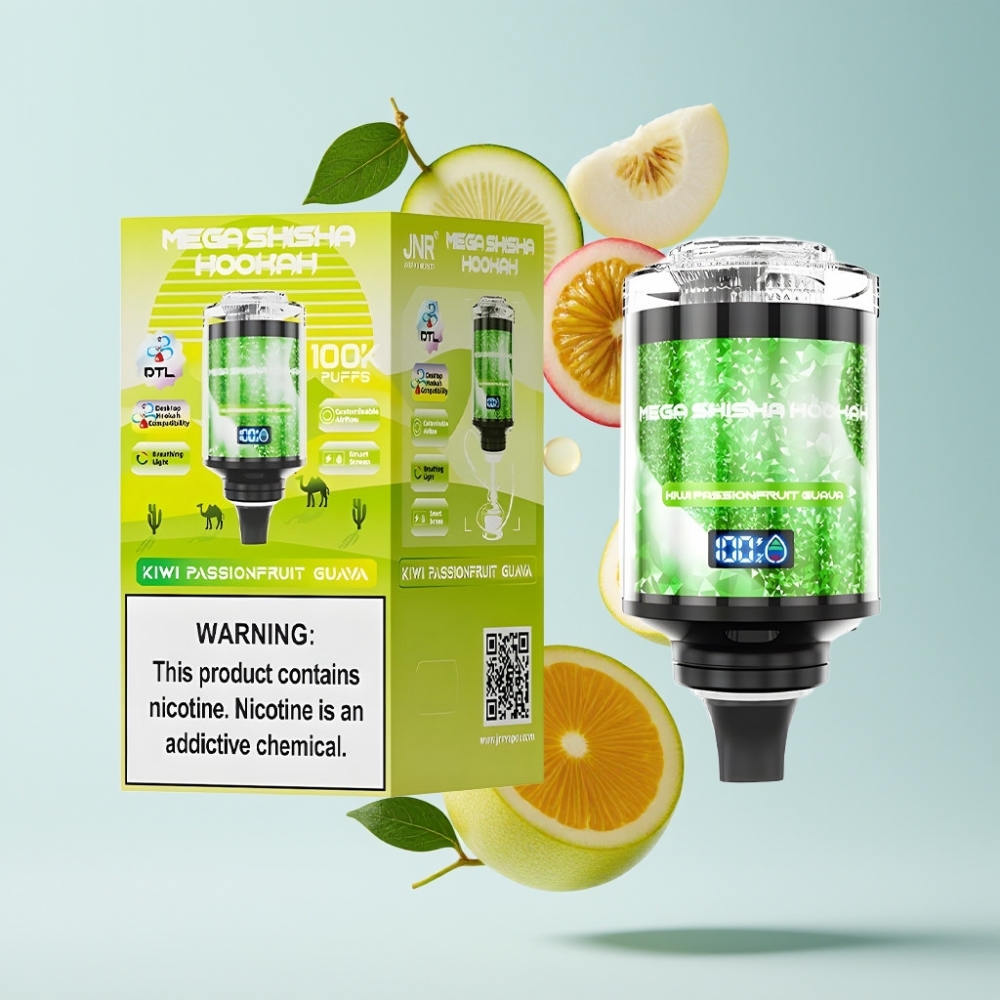 JNR Mega Shisha 100K Galda Kiwi Passionfruit Guava 60ml 2200mAh Type-C