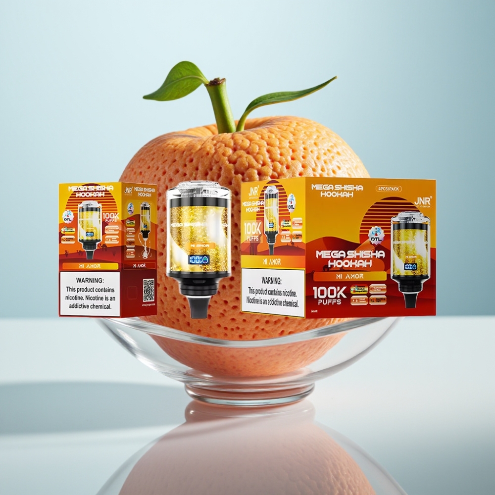 JNR Mega Shisha Darbvirsmas Saderība 100K Mi Amor 60ml 2200mAh Type-C