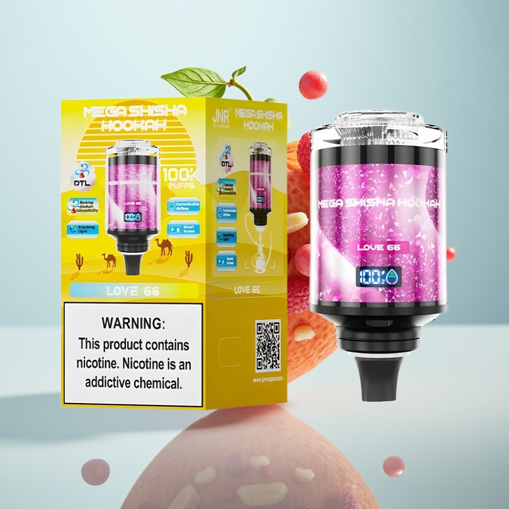 JNR Mega Shisha Galda Saderinājums Mīlestība 66 100K 60ml 2200mAh