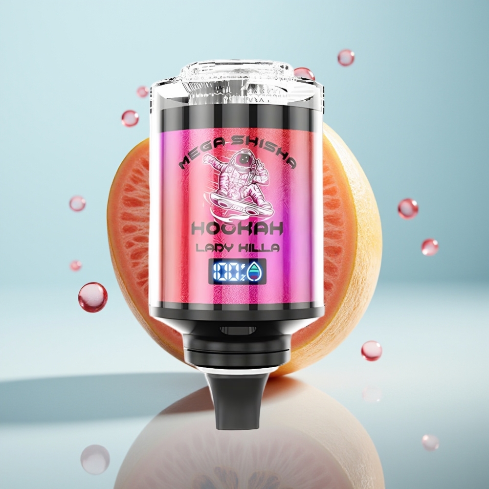 JNR Mega Shisha Hookah Desktop 100K 60ml 2200mAh Type-C Lady Killa