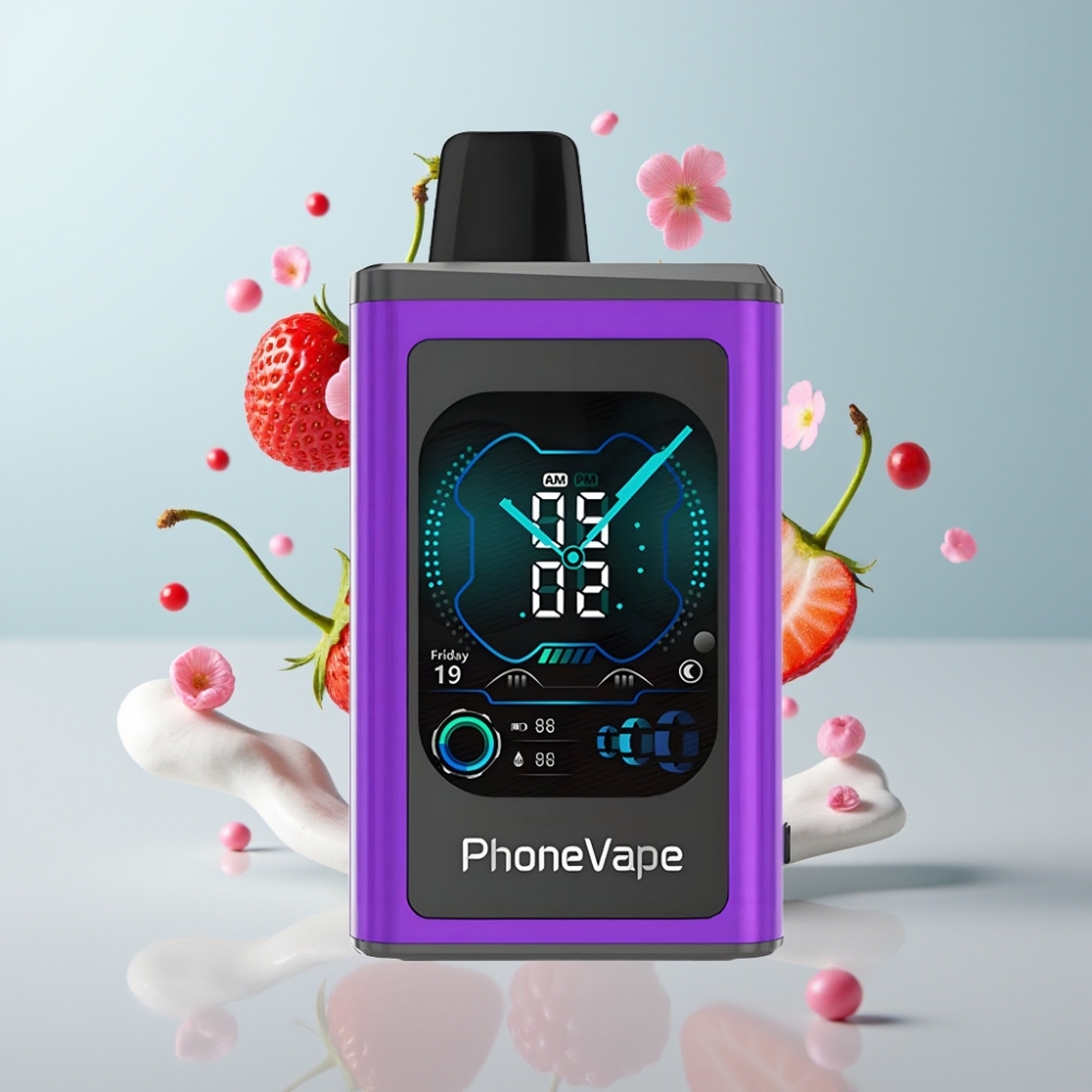 JNR PhoneVape 30000 puffs, 850mAh, Type-C, Turbo, Cherry Strawberry Raspberry