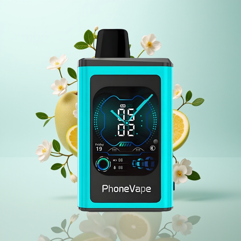 JNR PhoneVape 30000 puffs, Miami Mint, 850mAh, Turbo, App, Call, Camera