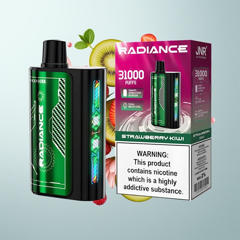 JNR Radiance 31000 Puffs 28ml, 950mAh, Type-C, ZEMENE-KĪVIJA