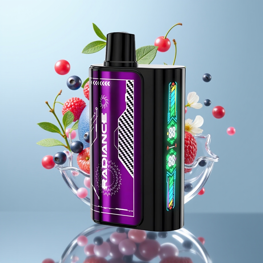 JNR Radiance 31000 Puffs 28ml Type-C ZILĀ KRĀSMAĶIRŠU Disposable Vape