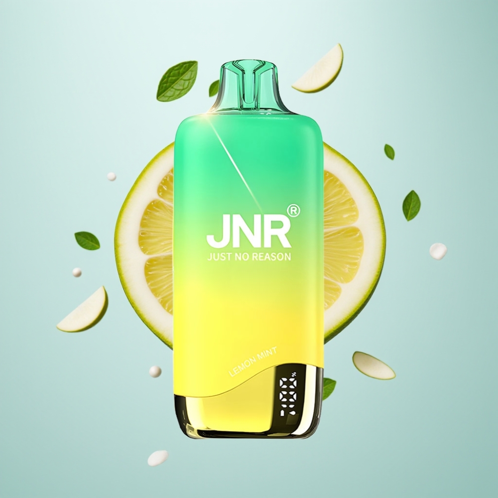 JNR Rainbow 10500 Puffs Disposable Vape Citronu Mētra, 18ml, 600mAh, USB-C