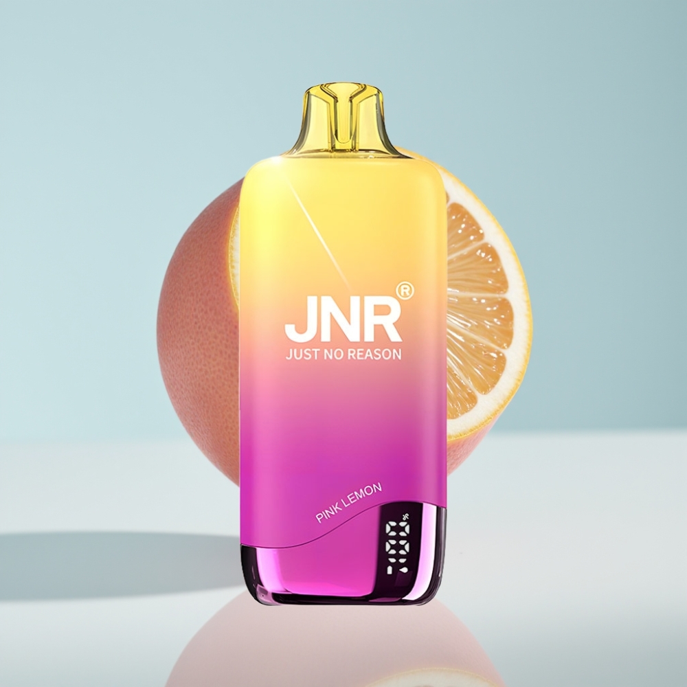 JNR Rainbow 10500 Puffs Disposable Vape Rozā Citrons (600mAh, 18ml, USB-C)