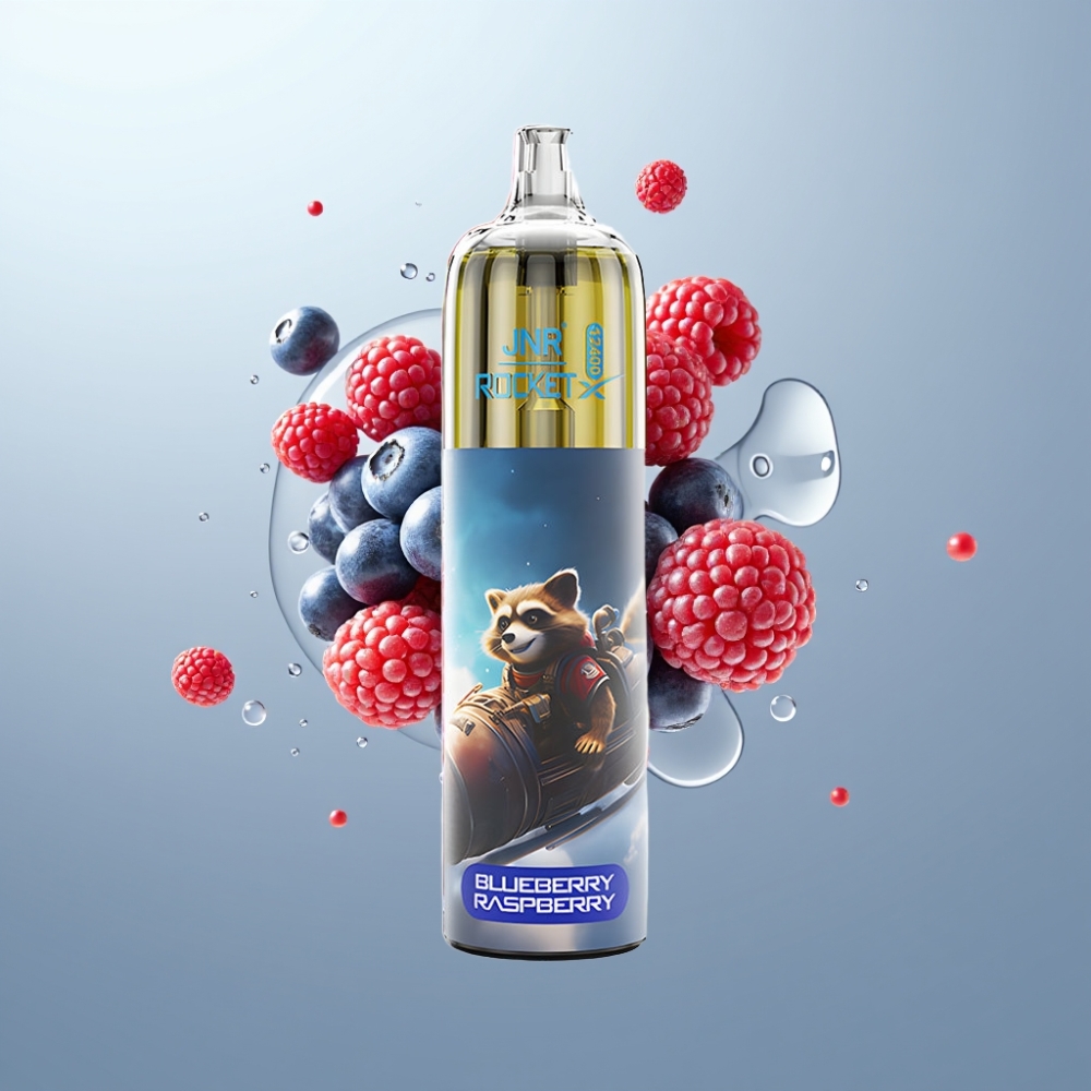 JNR Rocket-X 12400 Puffs, 25ml, 850mAh, Type-C, Zilene Aveņu Garša