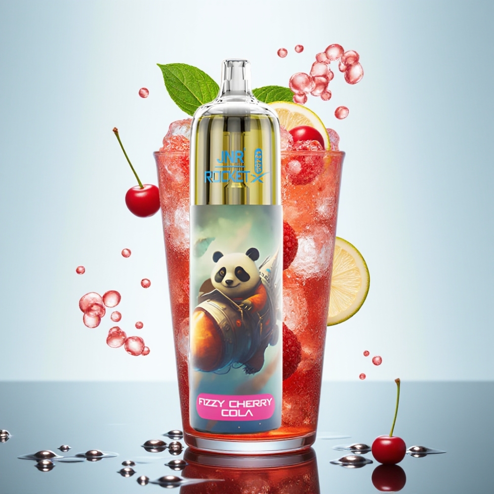 JNR Rocket-X 12400 Puffs Disposable Vape Fizzy Cherry Cola, 850mAh, 25ml, Type-C