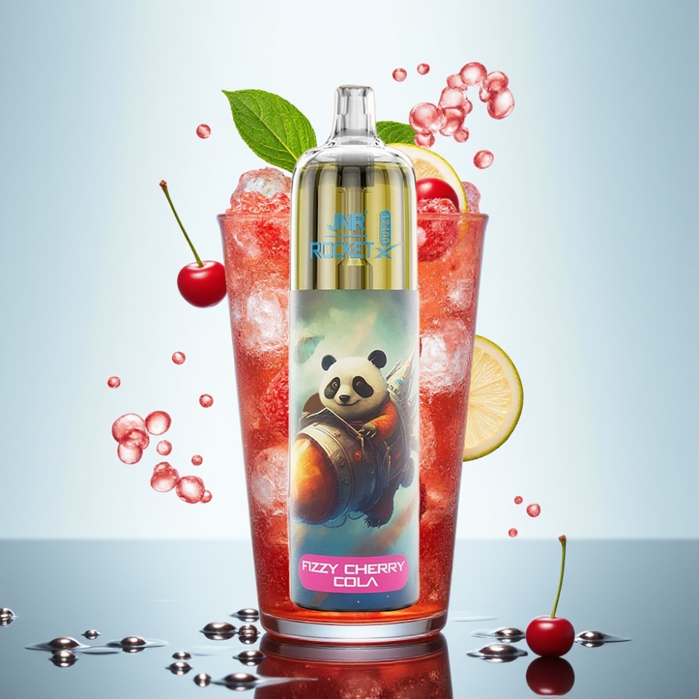 JNR Rocket-X 12400 Puffs Disposable Vape Fizzy Cherry Cola, 850mAh, 25ml, Type-C