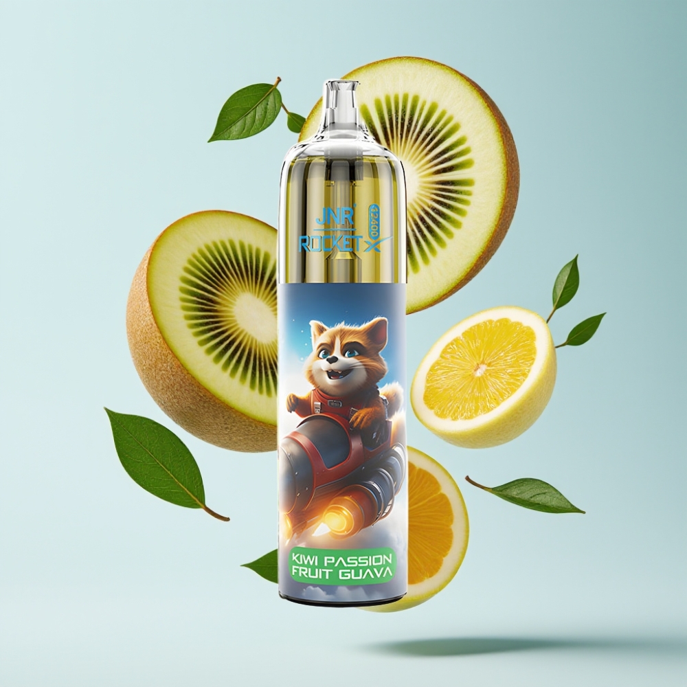 JNR Rocket-X 12400 Puffs Disposable Vape Kiwi Passion Guava, 25ml, RGB, Type-C