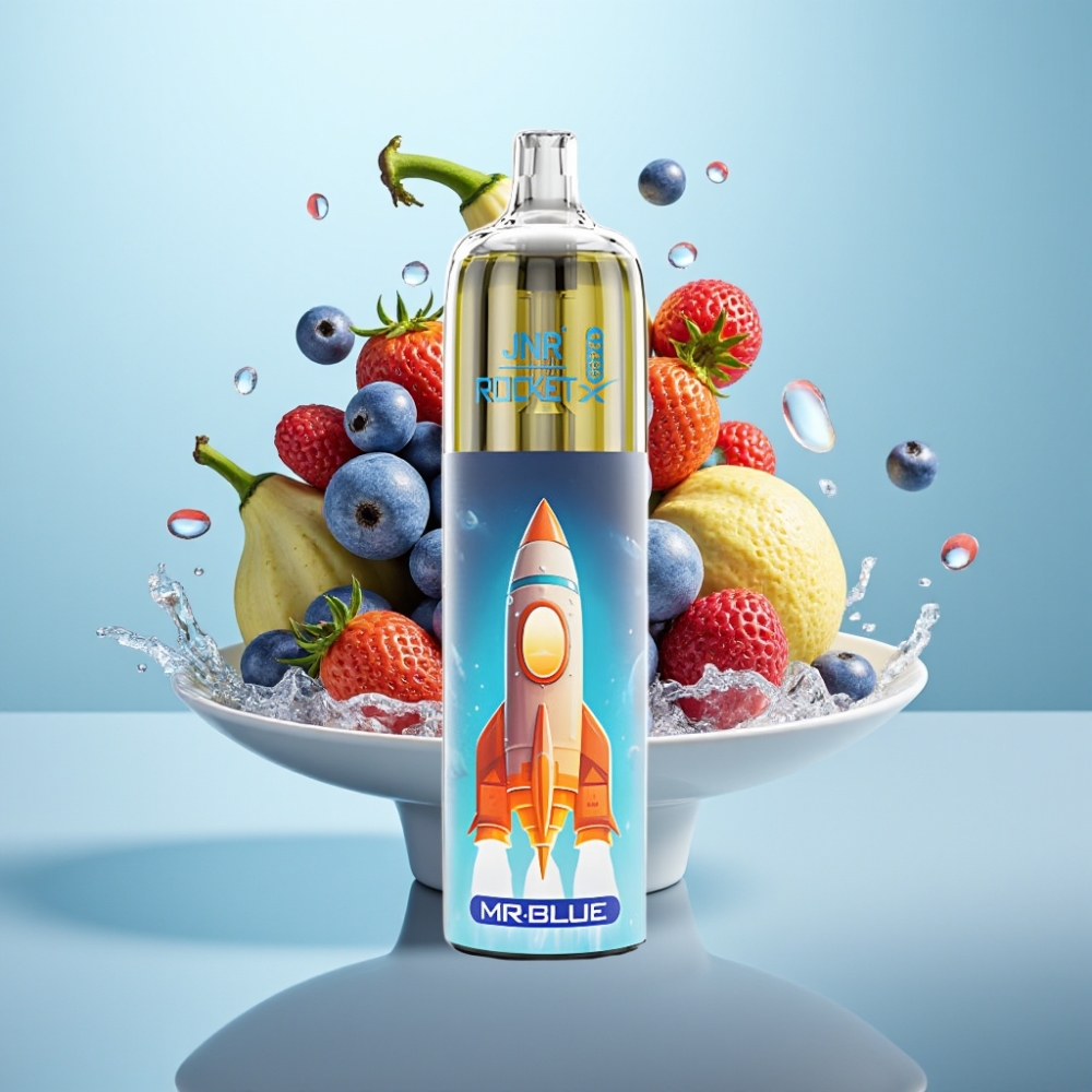 JNR Rocket-X 12400 Puffs Disposable Vape Mr. Blue, 25ml, RGB, Type-C