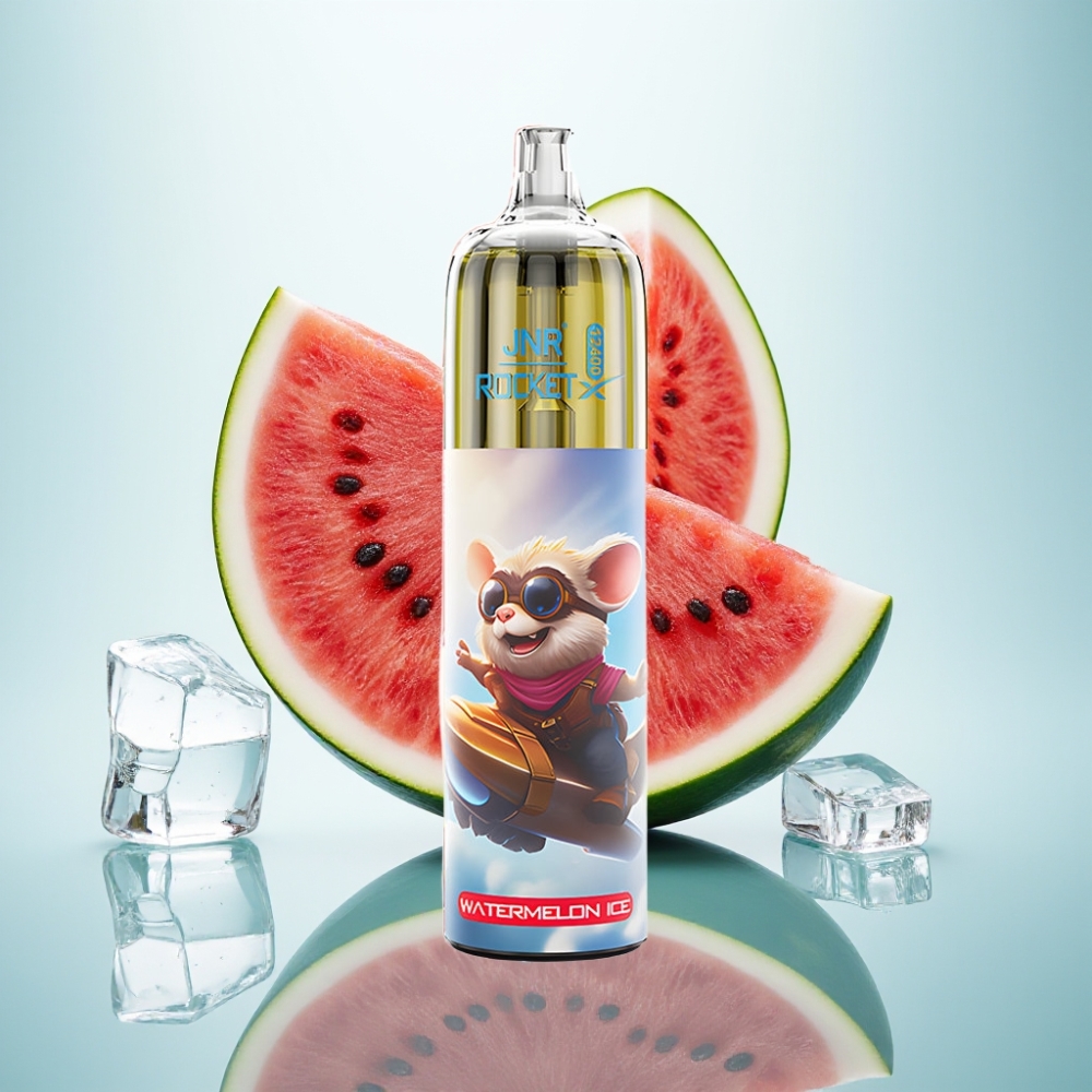 JNR Rocket-X 12400 Puffs Disposable Vase Arbūzu Ledus, RGB, 1.2ohm, Type-C